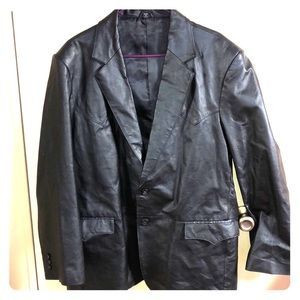 100%Genuine Leather Jacket Sz 46R “Circle S” Texas
